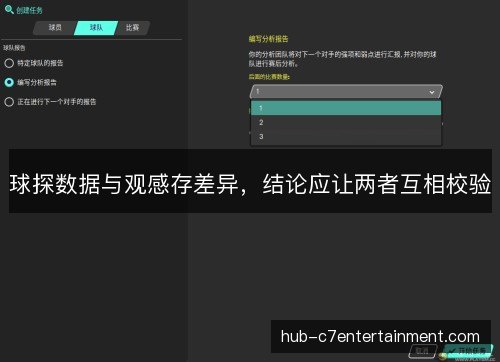 球探数据与观感存差异，结论应让两者互相校验